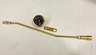 BRASS TUBE 1984 - 1999 Harley Big Twin EVO Oil Pressure Gauge Mount bobber BLACK