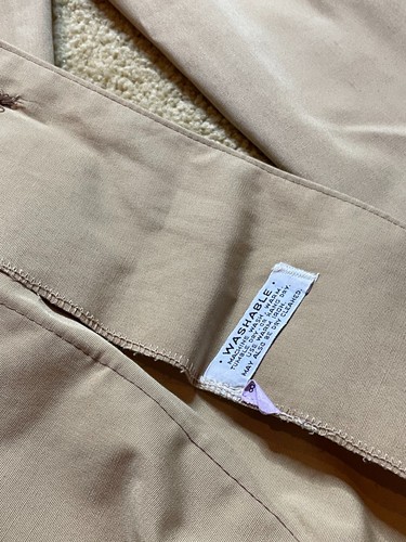 Vintage 1960s 1970s Mod Gogo Short Trench Leisure Disco Jacket Khaki Safari S - Picture 6 of 8