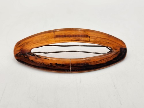 Vintage Lot of 3 Faux Tortoise Shell 80's Hair Barrettes French Clip Retro - Picture 13 of 19
