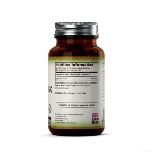 Psyllium Husk | 180 Kapseln 500mg natürliche Gewichtsabnahme | Detox Colon Cleanse - Bild 11 von 19