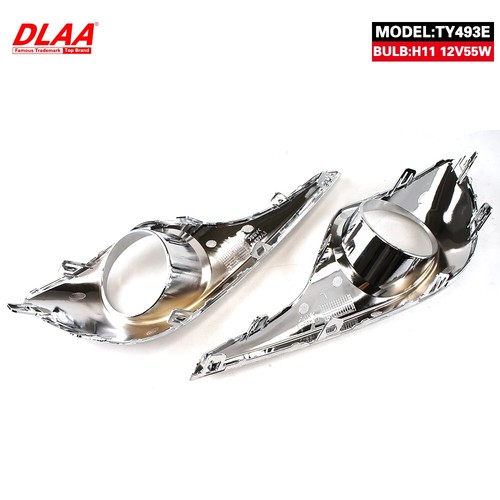 2Pcs Front Fog Lights Assembly w/ Clear Grills Bumper For Toyota Highlander - Picture 5 of 6