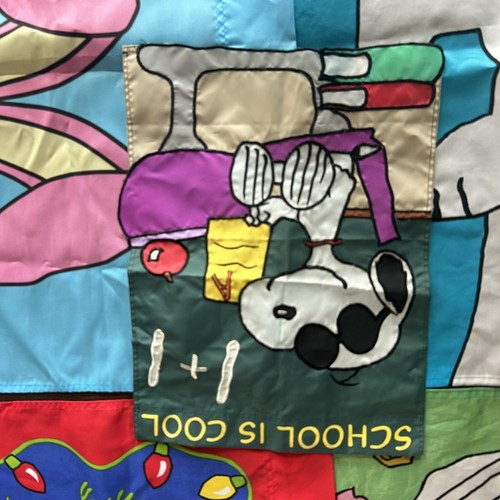 5 Flaggen Snoopy Erdnüsse groß Outdoor Garten 28”X 40” Vintage Charlie Brown Weihnachten - Bild 6 von 16