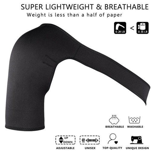 Shoulder Support Brace Joint Pain Injury Guard Strap Bandage Compression Wrap US - Picture 5 of 10