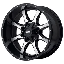 MOTO METAL MO970 20X10 5X127/5X139.7 ET-24 Gloss Black/Machined Face (Qty of 1)