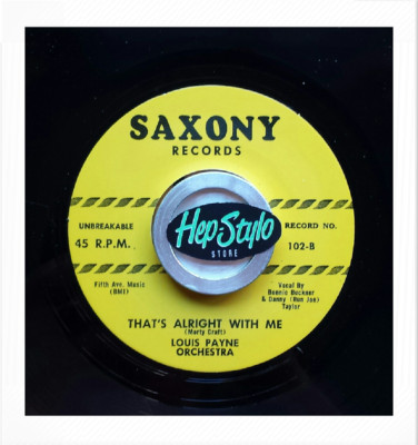 45Re  LOUIS PAYNE ''That's Alright With Me'' TONNY MIDDLETON ''Lover''  Monster R&B 