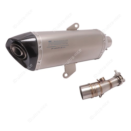 For Honda Forza 300 NSS350 Complete Exhaust System Motorcycle 51mm Muffler Pipe - Picture 5 of 12