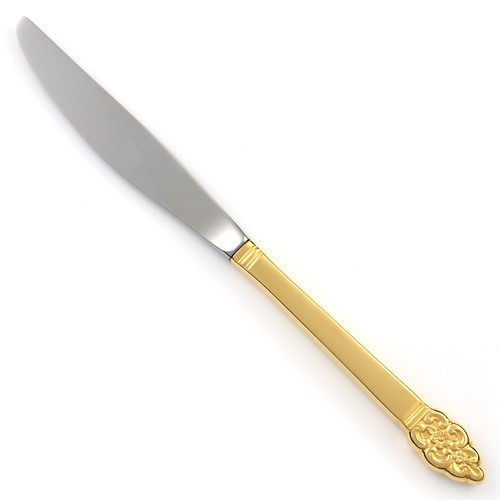 Oneida GOLDEN NORDIC CROWN Gold Electroplate Oneidacraft Deluxe CHOICE Flatware - Picture 4 of 12