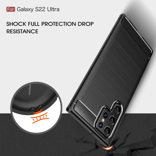 For Samsung Galaxy S22 Ultra S22+ Plus Case Heavy Duty Soft Armor Carbon Cover - Bild 12 von 72