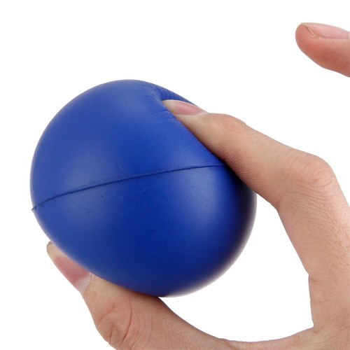 Blue Finger Exercise Rehabilitation Ball Strength Rehab Therapy Stress Relief - Picture 3 of 12