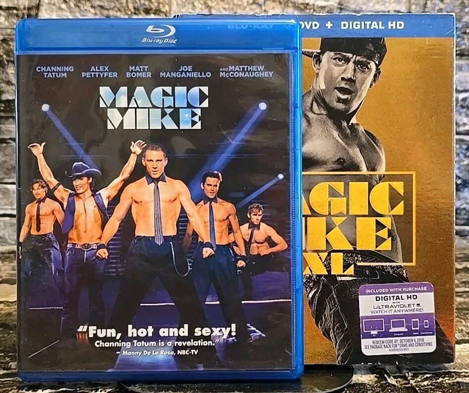 Magic Mike & Magic Mike XXL Blu-ray 2 Movie Set 2012-2015 Channing