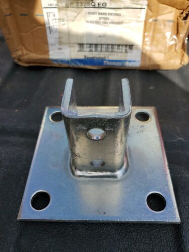 Thomas & Betts AP-232SQ-EG Galvanized Steel Post Base 4 hole, 3-1/2 in. H - Picture 2 of 3