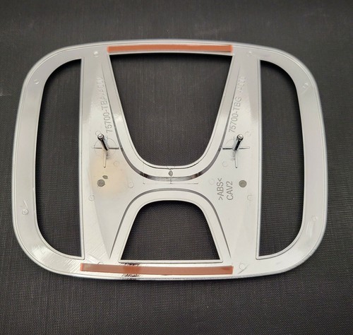 Fit For Civic 2016 2017 2020 2021 Front Grille Chrome H Emblem Silver Badge NEW - Picture 5 of 7