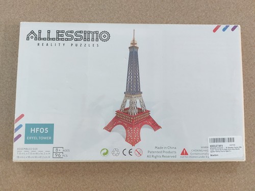 3D Puzzle Eiffel Tower Model 96 Piece Jigsaw Wood Wooden NEW Patriotic France - Picture 2 of 6