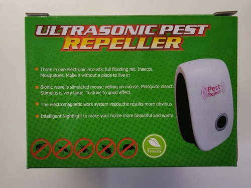 6 Electronic Pest Reject Control Ultrasonic Repeller Home Bug Rat Spider Roaches - Picture 6 of 6