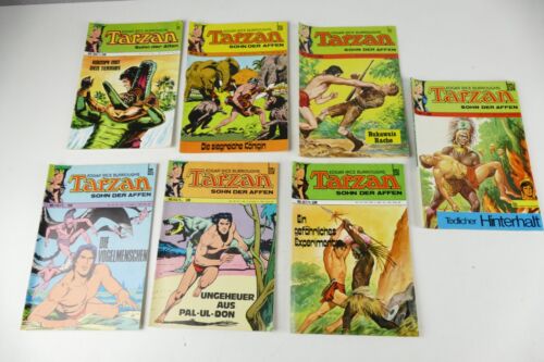 7x Comic Tarzan Sohn der Affen Edgar Rice Burroughs 70er Jahre S-5157