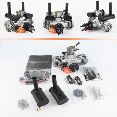 EPHIL X-Series 40cc-T Pro Gasoline Engine w/ E-Starter; Spark Plugs & Electronic - Picture 4 of 6