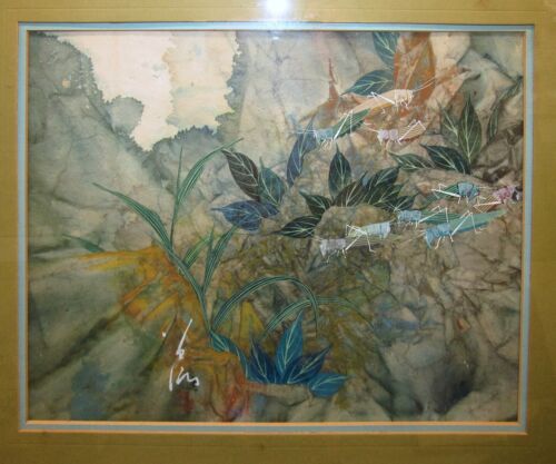 Tseng-Ying Pang WC asiatico originale 1975 "vita autunnale" artista cinese elencato - Foto 2 di 9