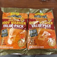 2 Pk HotHands Stick-On Body Warmer Value Pack 8 Count exp 1/27