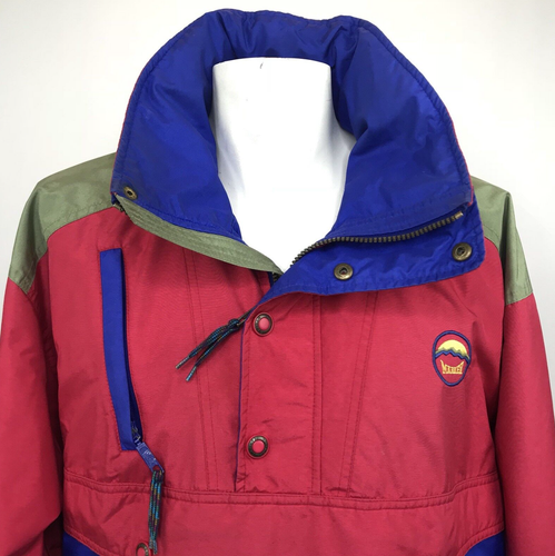 MARKER Mens Anorak Jacket 1/2 Zip Pullover Streetwear Colorblock Vintage 90s L - Picture 4 of 5