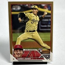 2023 Topps #336 Tommy Henry Gold Border /2023 Rookie RC Mint Card