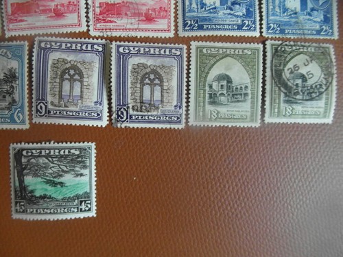 Stamps : Cyprus KGV pictorial defs to 45 pi.. cv £346.4o 2020. - Picture 5 of 5
