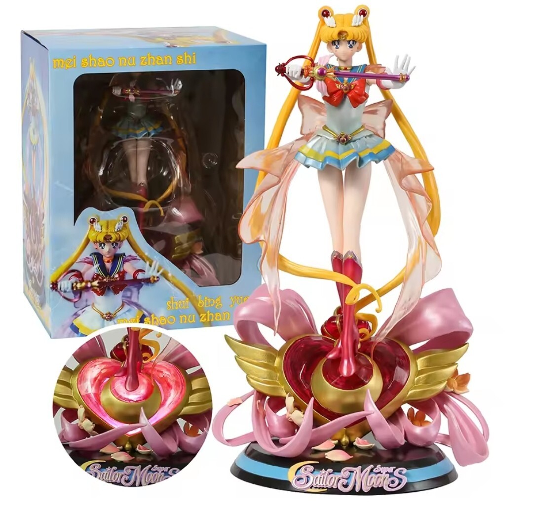 Sailor Moon Action Figure 34 Cm Anime Girl Kawaii With Box