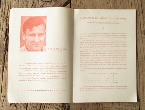 Rare Program Porto International Circuit of 1960. Automobilia. Collectible - Picture 15 of 24