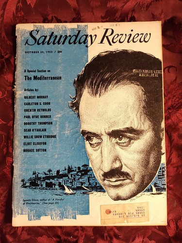 Samstagsrückblick 24. Oktober 1953 IGNAZIO SILONE MEDITERRANEAN Burges Johnson