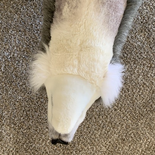 "Enorme animal de peluche realista de lobo gris Melissa & Doug de pie 28"" X 30""" - Imagen 10 de 20