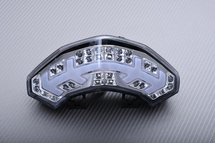 Feu arrière LED transparent pour voyager en sécurité avec votre Multistrada 1200