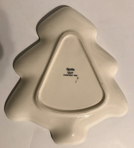 Spode Christmas Tree England Ceramic Candy Dish 7.5 x 7 In.!!! - Picture 2 of 2