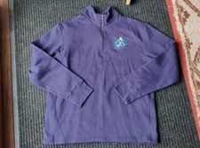 Walt Disney World 2006 Men's M Sweatshirt Blue 1/4 Zip NWT Mickey Mouse Fleece