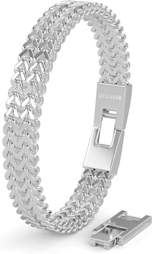 SERASAR, Premium Stainless Steel Bracelet for Men, Perfect Gift for Him - Picture 8 of 19