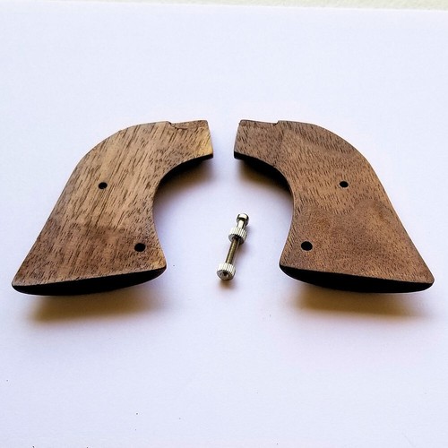 Ruger Vaquero Blackhawk Wrangler Walnut Wood Grips XR3-RED Frame Scroll Cards - Picture 5 of 8