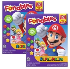SUPER MARIO Fruit Snacks 8-oz. 20 Ct. (Pouches) Funables Gluten Free