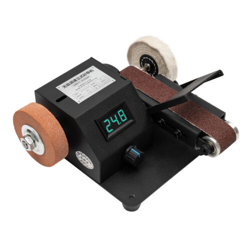 Mini Belt Sander Knife Sharpener DIY Electric Desktop Polishing Grinding Machine - Picture 6 of 18