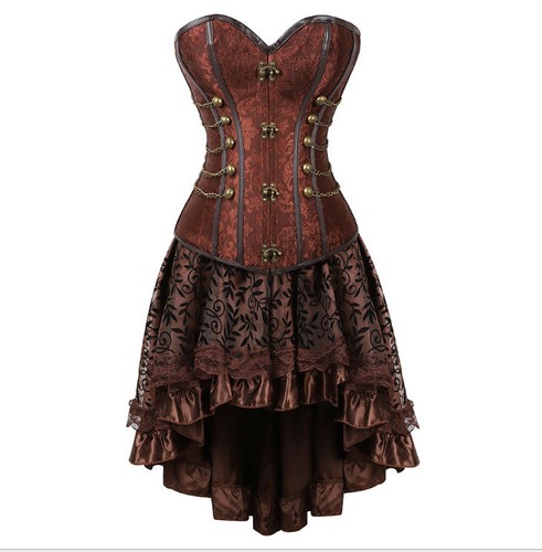 Falda Corsé Gótica Retro Entrenamiento de Cintura Bustier Steampunk Huesada Disfraz 6-22 16 - Imagen 4 de 26