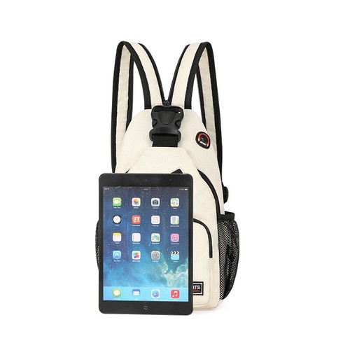 Herren Damen Sling Bag Brust Bauchtaschen Cross Body Reise Schulter Rucksack NEU - Bild 19 von 43