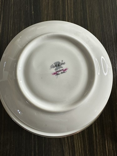 (51 Pieces) Midcentury modern plate dish cream pink gray Park Lane Fine China!! - Picture 5 of 24