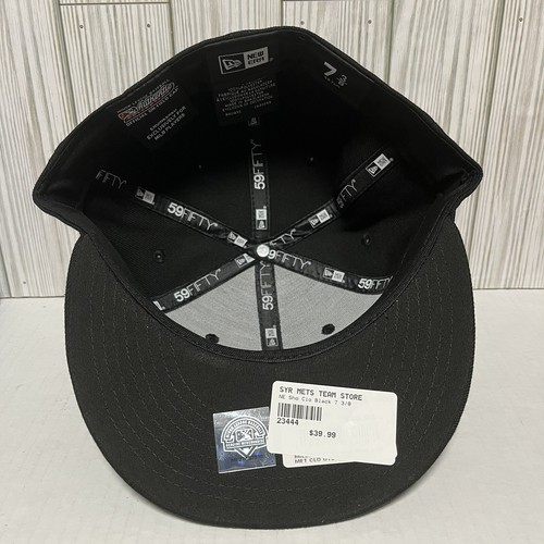 Syracuse Mets Shot Clocks Hat Cap New Era 7 3/8 Fitted 59Fifty New York MiLB - Picture 3 of 4