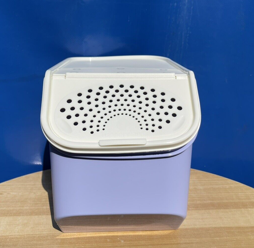 NEW TUPPERWARE Potato Smart Container Produce Keeper Lavander White Seal 5.5L - 第 5/7 張圖片