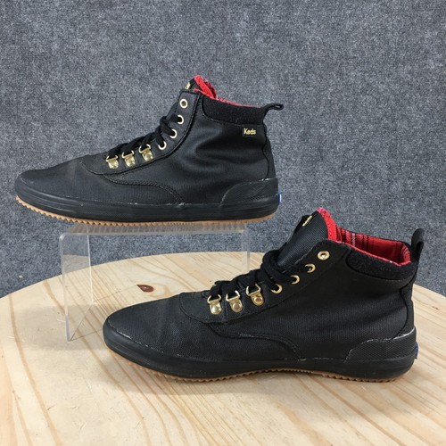 Keds wasserdichte Damen-Regenstiefel 9,5 W Scout schwarz Canvas Wolle Schnürung WF65576 - Bild 2 von 21