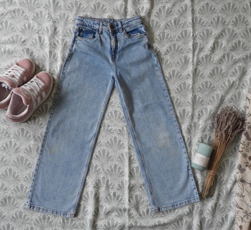 C&A trendige baggy wide leg Mädchen Jeans Hose Gr. 140 - Bild 2 von 4