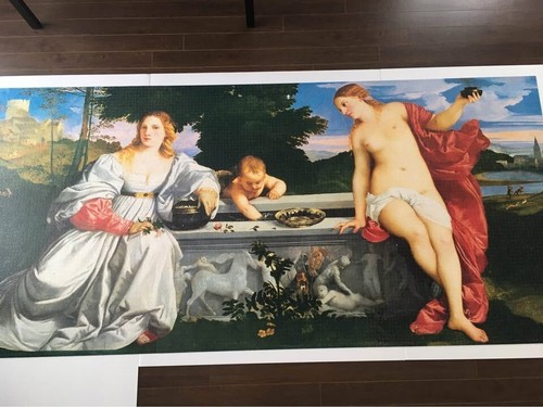 RARE 13200 CLEMENTONI SACRED AND PROFANE LOVE Masterpiece Jigsaw Puzzle  - Picture 1 of 6