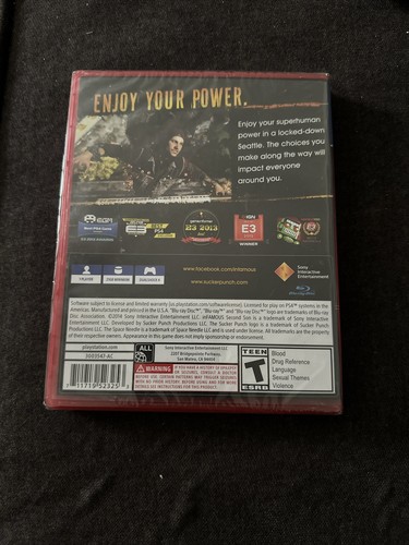 Infamous Second Son Playstation 4 PS4 PS5 - Brand New Free Shipping! - Picture 2 of 2