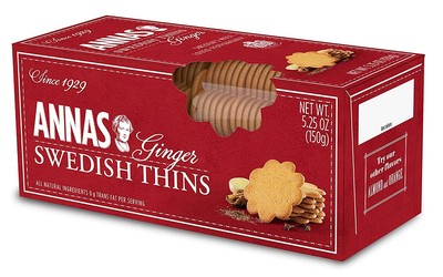 Anna's Ginger Thins Swedish Cookies, 5.25 Ounce