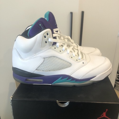 Jordan 5 Retro Grape 2013 Sz 12 - Picture 4 of 24