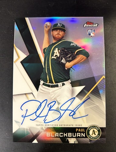 Paul Blackburn 2018 Topps Finest Refractor Auto Rookie RC SP #PBL KOSTENLOSER VERSAND