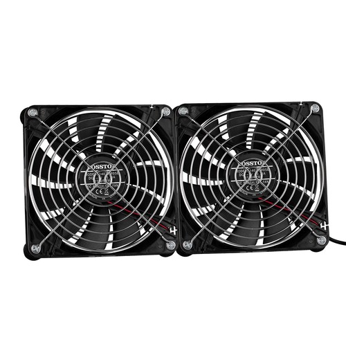 USB Cooler Stand Dual 140mm Fan 1100RPM 5V Router Modem PC External Air Cooling - 第 6/6 張圖片