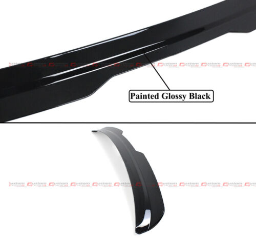 FOR 2012-17 VW GOLF 7 MK7 GTI R GLOSSY BLACK ROOF SPOILER EXTENSION GURNEY FLAP - Picture 4 of 6